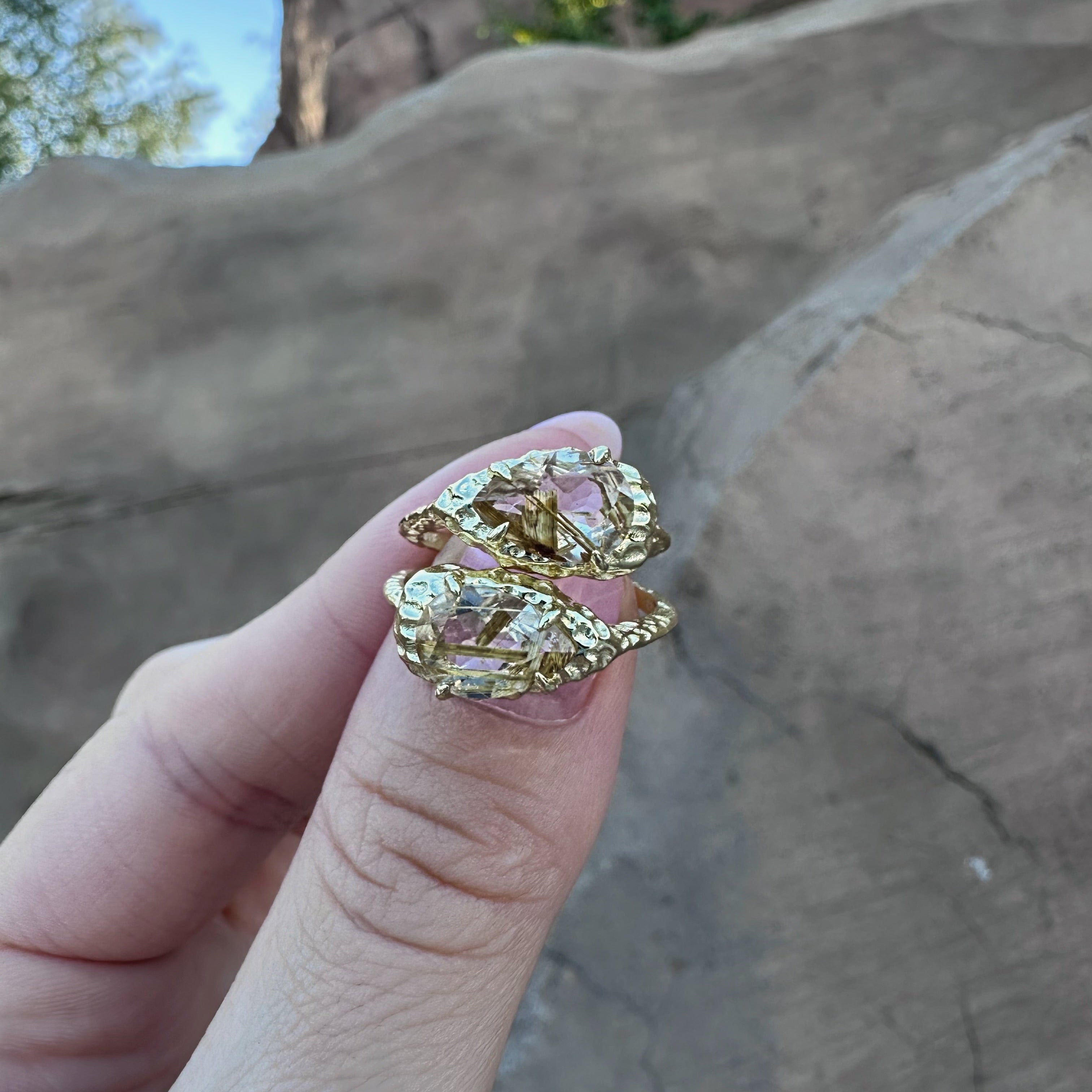 Chloe Brown Rutilated Ring – SOHO MARIE