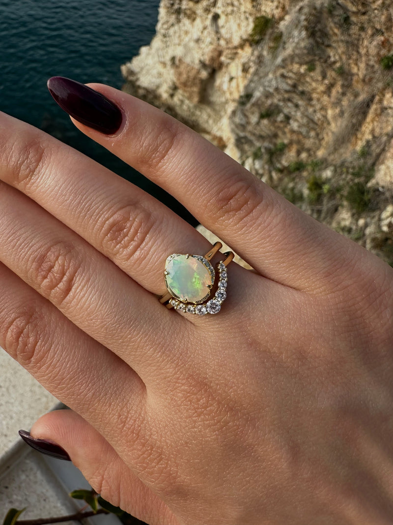 Opal Fire Ring