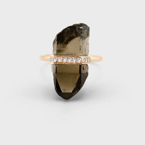 Smoky Brown Quartz Ring