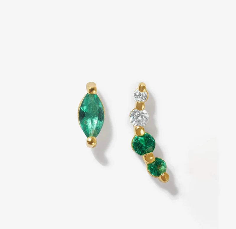 Aspen Emerald Earring Set