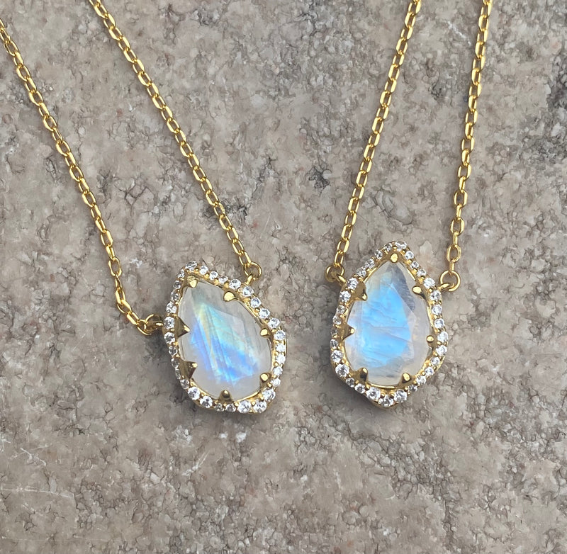 Pacific Moonstone  Necklace