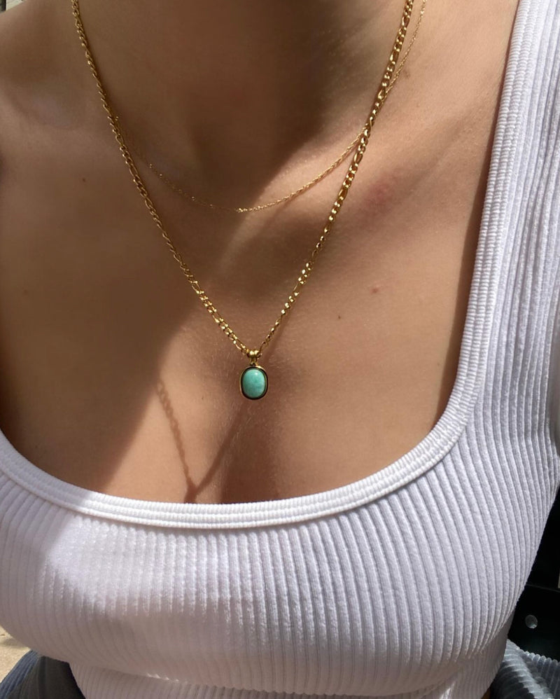 Amazonite Charm Necklace