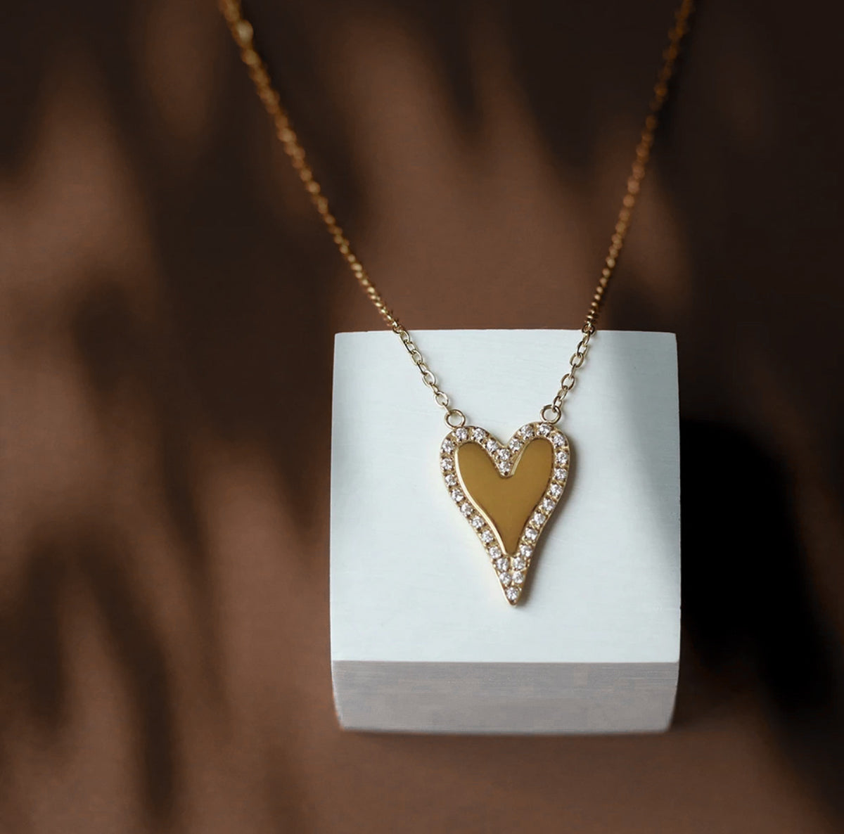 【SOFT SEOUL】 soft heart necklace gold Esme Gold Heart Necklace | Julie Vos
