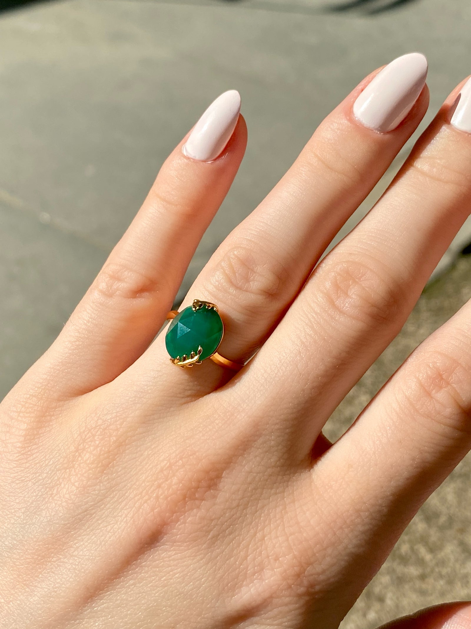 Jade jewelry rings top