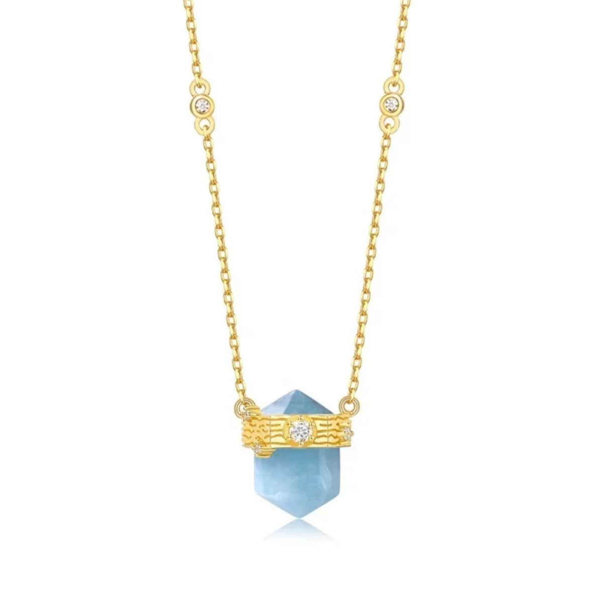 Ethereal Aquamarine Necklace – SOHO MARIE